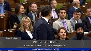 Pierre Poilievre gets interrupted by Liberal and NDP MPs [upl. by Dich896]