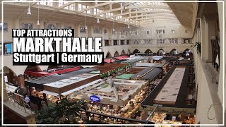 Considered one of the MOST BEAUTIFUL MARKET in all of GERMANY This is the Markthalle STUTTGART [upl. by Ostap]