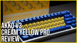 Akko V3 Cream Yellow Pro Review  The Best Budget Switch Now Even Better [upl. by Ronaele]