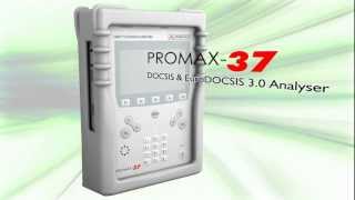 PROMAX37 DOCSIS 30 and EuroDOCSIS 30 CATV Analyser [upl. by Elleinahc]