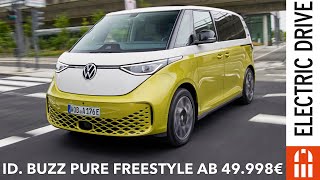 ID BUZZ Pure Freestyle ab 49998 Euro mit 59 kWh Akku und 330 Kilometer Reichweite  Electric Drive [upl. by Ees526]