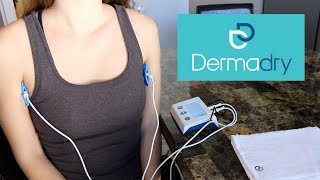 How To Treat Excessive Sweating Hyperhidrosis with Dermadry  Iontophoresis Machine Review  Demo [upl. by Llenrac]