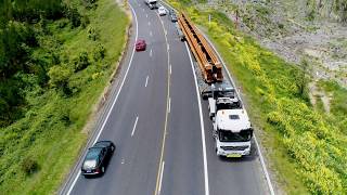 7 Line Widening Platform Trailer on the Move [upl. by Anaer]