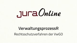 VerwaltungsprozessR  Rechtsschutzverfahren der VwGO [upl. by Wanids325]