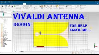 vivaldi antenna design in cst [upl. by Yewed]