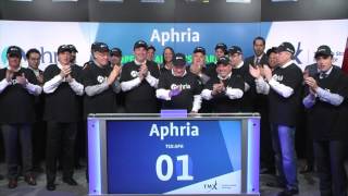 Aphria Inc opens Toronto Stock Exchange April 7 2017 [upl. by Mcdonald298]