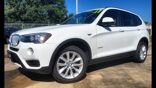 2017 BMW X3 sDrive28i Start Up First Person Review [upl. by Lotty]