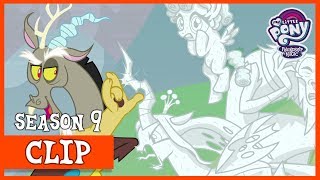 Celestia Luna and Discord Turn the Villains to Stone The Ending of the End  MLP FiM HD [upl. by Ayotac]