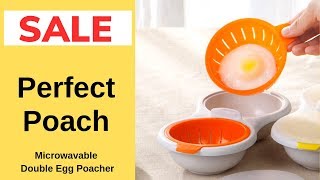 Perfect Poach – Microwavable Double Egg Poacher [upl. by Backler]