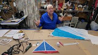 Part 1  Introduction to building a Killip foil 30 Kite [upl. by Nosimaj]