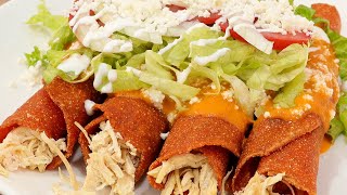 Tacos dorados enchilados [upl. by Milly]