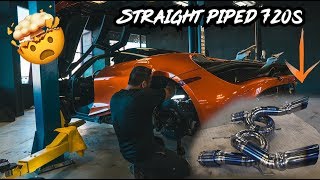 STRAIGHT PIPED THE MCLAREN 720s  LOUD [upl. by Moffit]