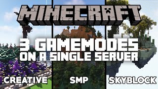 Setup Multiple Gamemodes On A Single Minecraft Server Tutorial [upl. by Eileek398]