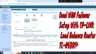 Dual WAN Failover Setup With TPLINK Load Balance Broadband Router  TLR480T [upl. by Jodie]