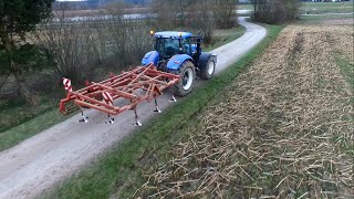 Grubern mit New Holland T7050 und 4m Gruber HD [upl. by Lopes950]