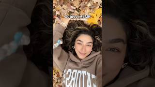 satisfying urge to crush fall leaves ASMR🍂 asmr [upl. by Alphonsine]