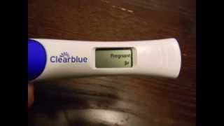 Clearblue Advanced Pregnancy Test with Weeks Estimator  Live Reveal [upl. by Ermin271]