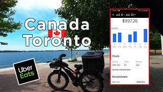 Uber Eats Food Delivery  Toronto Jul 12 2020 SundayHustle 😷🙏✊🚵 [upl. by Tadio]