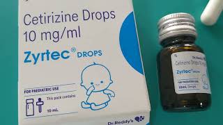 Cetirizine Drops 10 mg  Zyrtec Drops  Cetirizine Drops for Baby [upl. by Modesta]