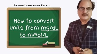 How to convert units from mgdL to mMolL [upl. by Raimes]