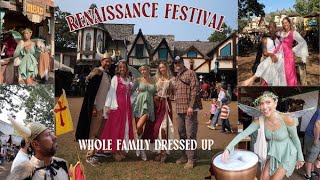 I MADE MY WHOLE FAM DRESS UP FOR THE RENAISSANCE FESTIVAL [upl. by Ycniuqed457]