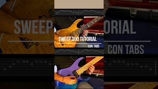 Sweep Picking duo tutorial con tabs  Cacophony chile guitar cover guitarcover metal tutorial [upl. by Januisz718]