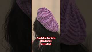 Handmade Beret Hat crochetting handmade crochetlove [upl. by Roseline806]