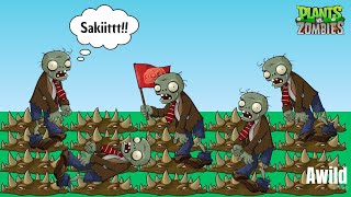 TANAMAN BERDURI VS 1000 ZOMBI PVZ [upl. by Sitnerp467]