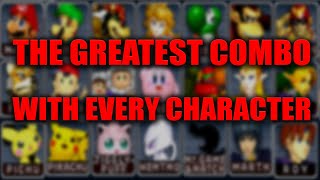 The Greatest Combo With Every Character in Super Smash Bros Melee [upl. by Haem193]