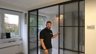 Aluminium Raumtrenner Raumteiler Loft Tür von PROFILDOORS [upl. by Enifesoj707]