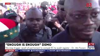 Enough is Enough Demo We wont allow EC plunge Ghana into violence  Dr Ato Forson [upl. by Ytinirt]