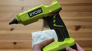 Ryobi P305 Glue gun review [upl. by Adorl307]