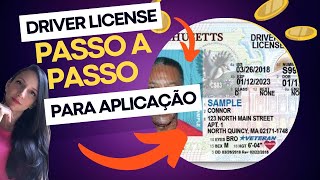 Passo a passo de como fazer APLICAÃ‡ÃƒO DA CARTEIRA de motorista de Massachusetts  Agosto 2023 [upl. by Isola]