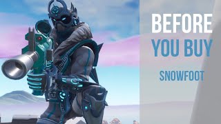 Before You Buy  SnowFoot  Fortnite Skin Review [upl. by Drazze120]