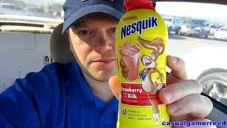 Reed Reviews Nesquik Strawberry Milk [upl. by Winny]