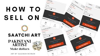 How to sell artwork on Saatchi Art Full tutorial  Make dollars from ART in PakistanIndia [upl. by Eirrehc]