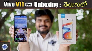 Vivo V11 Pro Unboxing amp initial impressions ll in telugu ll [upl. by Lore943]