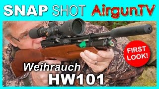 FIRST LOOK  WEIHRAUCH HW101 KT singleshot PCP air rifle [upl. by Enamrahc]