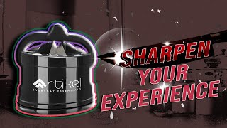 Safe amp Sharp Cheap Knife Sharpener Review and Demo  Best Kitchen Tool for All Knives sharpknife [upl. by Xerxes]