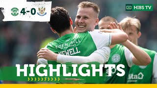 Hibernian 4 St Johnstone 0  Highlights  cinch Premiership [upl. by Aeneus827]