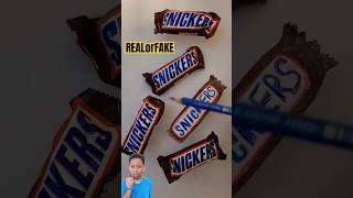 REALorFAKE Snickerz realorfake reaction shorts [upl. by Haynor841]