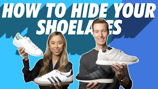 How To Hide Your Laces  Tuck In Shoelaces  Fast amp Easy Shoe Hacks  Sneakers Boots Dress Shoes [upl. by Darmit]