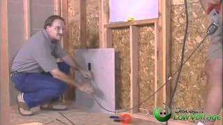 How to Run Cable Through the Wall Demonstration – Easy Home Cabling Installation – YouTube [upl. by Nnor]