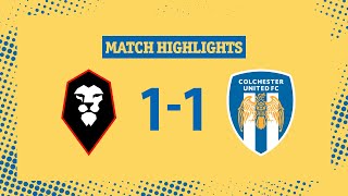 Highlights  Salford City 11 Colchester United [upl. by Sylado236]