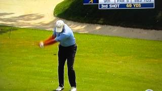 Steve Stricker  The Dreaded 69Yard Wedge Shot [upl. by Nimoynib]