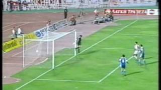 olympiakos vs anorthosis 21 199899 champions league qualifications [upl. by Namialus]