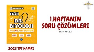 Birinci Hafta Soru Çözümü TYT Biyoloji Kampı Konu Anlatımı 9Sınıf 2023 Tayfa [upl. by Enailil]