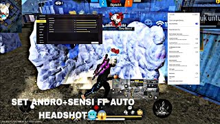 SET ANDRO NEW UPDATE😋SENSITIVITAS FF AUTO HEADSHOT😱🥶AIM KAYA REGE🥶😋WORK ALL DEVICE📱SUPPORT 60120HZ🥶 [upl. by Aibsel]