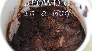 HOW TO MAKE A MICROWAVE BROWNIE IN A MUG OR CUP [upl. by Ilrak438]