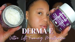 DERMA E ULTRA LIFT FIRMING DMAE MOISTURIZER REVIEW [upl. by Tiloine948]